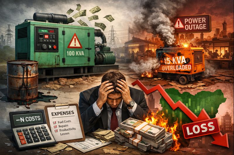 Financial impact of incorrect generator sizing in Nigeria - Cost analysis