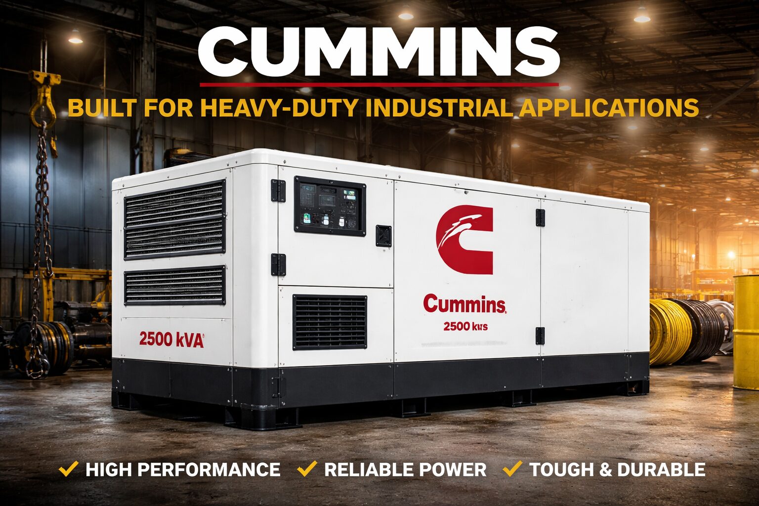Cummins generator Nigeria - heavy duty industrial generator 2026