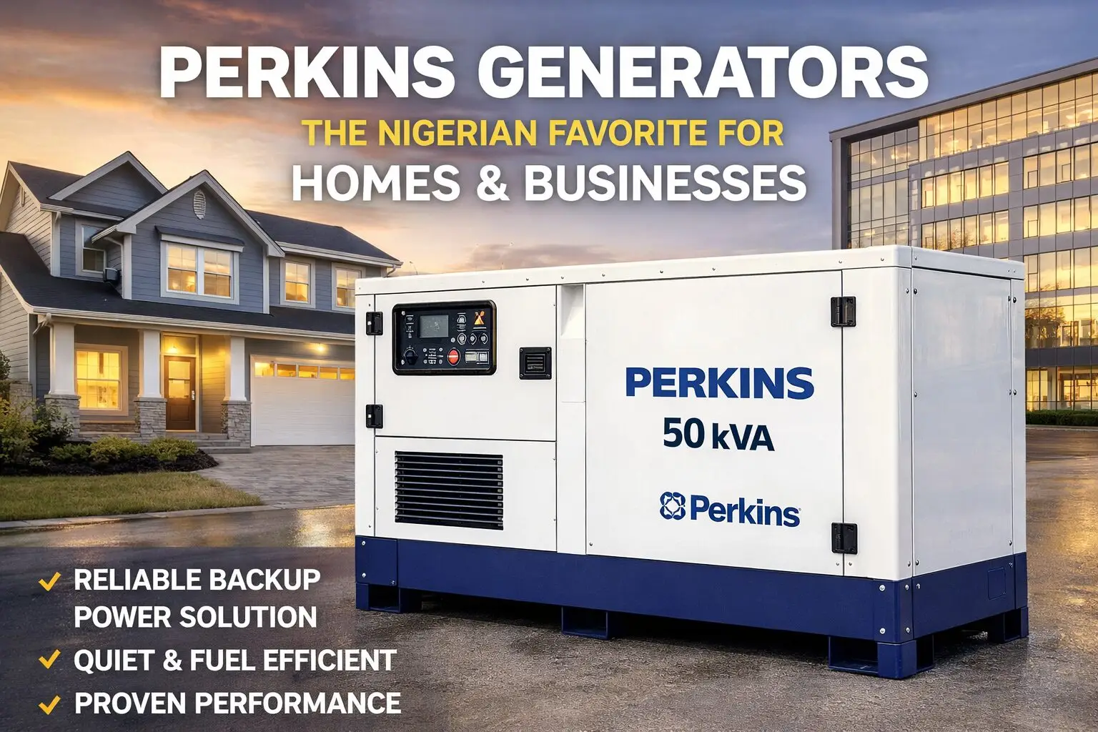 Perkins generator Nigeria - best for homes and businesses 2026