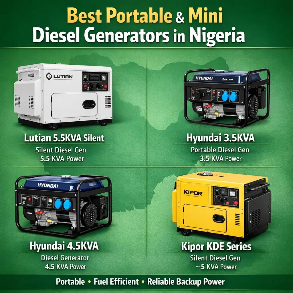 Best portable and mini diesel generators Nigeria 2026 - Complete buyer's guide