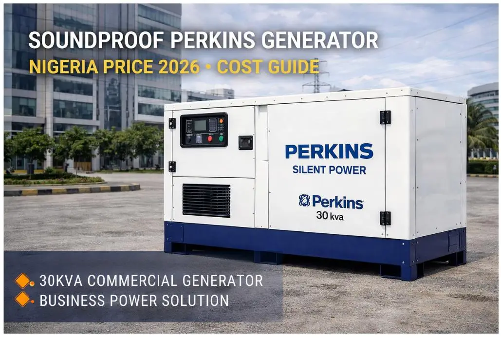 Soundproof Perkins generator price Nigeria 2026 - cost guide