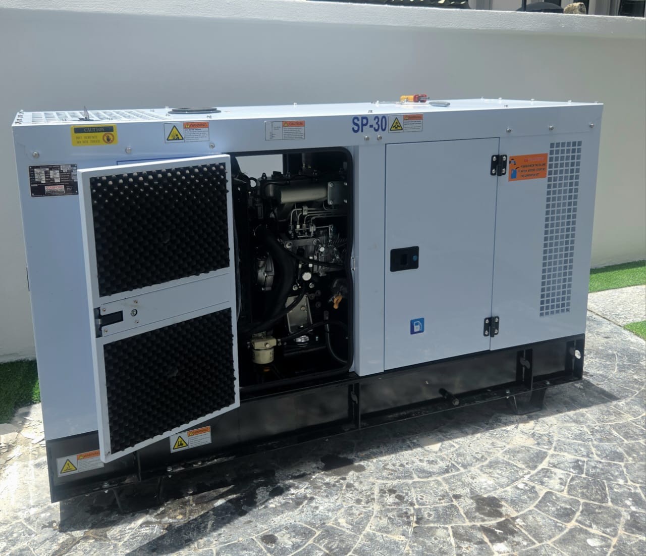 30kVA soundproof diesel generator for duplex homes, estates and offices in Nigeria