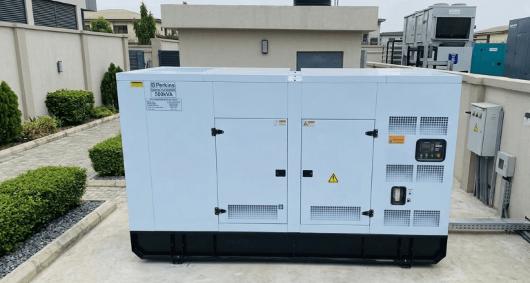 Perkins 500kVA soundproof industrial diesel generator with canopy