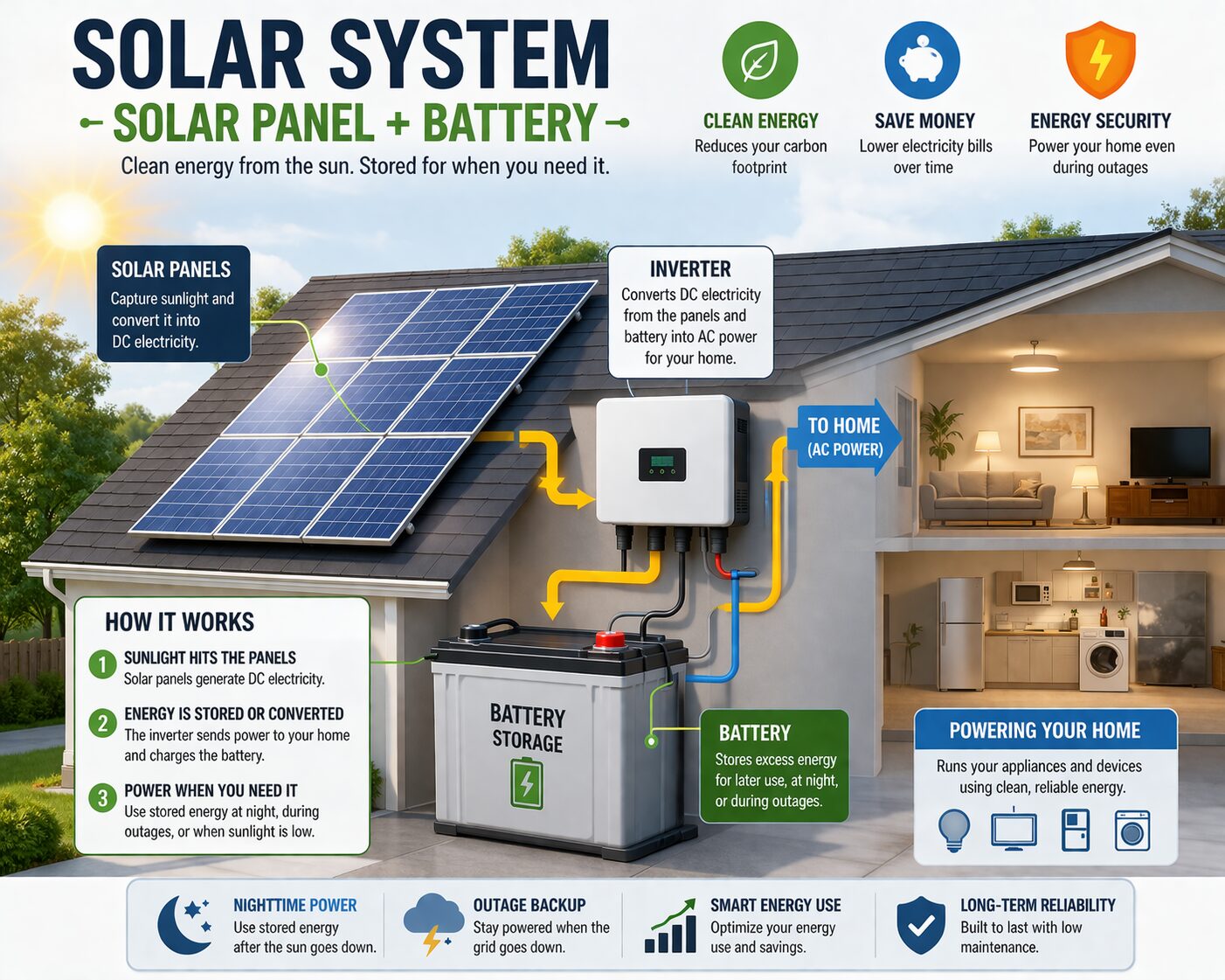 Solar system sizing guide in Nigeria 2026 - how to calculate solar panel and battery capacity for homes