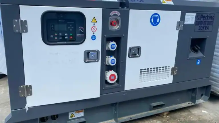 30kVA Perkins soundproof diesel generator supplied by Titanium Power Solutions in Nigeria